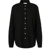 Damen Bluse mit Leinenanteil schwarz KiK 1 Stück