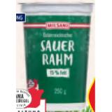 Milsani Sauerrahm 15% Fett HOFER 250 Gramm 1 Becher