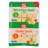 S-BUDGET Gouda & Bergkäse oder Butterkäse & Edamer Snack in Würfel SPAR 220 Gramm 1 Packung
