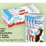 Ferrero Milchschnitte od. Kinder Pingui div. Sorten BILLA PLUS 1 Packung
