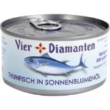 Vier Diamanten Thunfisch in Öl, Olivenöl od. Natur, Preisangabe ohne MwSt. (Preis inkl. MwSt. 1,97 €), METRO 95 Gramm 1 Dose