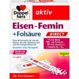 Promotion Bild von Doppelherz aktiv Eisen-Femin + Folsäure Direkt Sticks dm 20 Stück 1 Packung