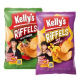 Kelly's Riffels Chips versch. Sorten Lidl APP Preis 130 Gramm 1 Packung
