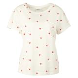 Promotion Bild von Damen Bedrucktes T-Shirt, Janina, Rundhalsausschnitt, weiß bedruckt KiK 1 Stück