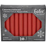 hofer  Baumkerzen rot, Preisangabe ohne MwSt. (Preis inkl. MwSt. 3,83 €), METRO 20 Stück 1 Packung