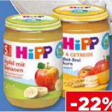 Promotion Bild von HiPP Bio Früchte oder Frucht & Getreide versch. Sorten Unimarkt 1 Glas