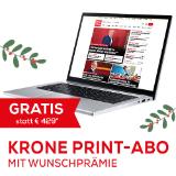 Promotion Bild von Krone-Print Abo inkl. gratis Acer Aspire 3 Spin, Weihnachtsprämie, Krone Vorteilswelt 1 Stück