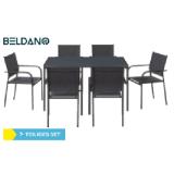 Beldano Gartentischset „Paris“ 7-teilig 2785001901 + 0348021101 Möbelix 1 Set