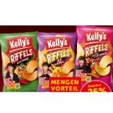 Kelly's Riffels Hot Mango Style, Bacon Ahornsirup oder Pasta Bolognese INTERSPAR 130 Gramm 1 Packung