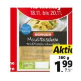 Bürger Schwäbische Maultaschen Lidl 360 Gramm 1 Packung