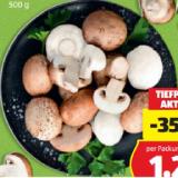 HOFER Marktplatz Champignons weiß oder braun HOFER 500 Gramm 1 Packung