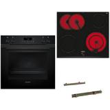 Promotion Bild von Siemens Einbaugeräte-Set PYROSETSW2: HE271ABB3+EA631GNA1E+HZ638070 RED ZAC 1 Set