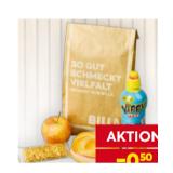 Jausensackerl »Pausenfreunde« mit Extrawurstsemmel,  Haferriegel, Apfel und Rauch Yippy 0,33 Liter BILLA 1 Packung