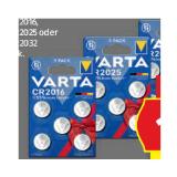 Varta Knopfzellen-Batterien div. Sorten HOFER 5 Stück