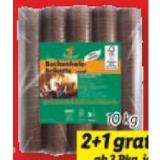 Promotion Bild von Flammenco Runde Holzbriketts Lidl 10 Kilogramm 1 Packung