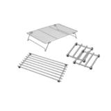 Silvercrest Edelstahl-Küchenhelfer Kühlgitter oder Untersetzer Lidl 1 Stück