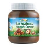 Spar Natur pur Bio-Haselnuss-Nougat-Creme SPAR Gourmet 400 Gramm 1 Glas