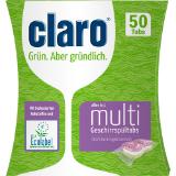 Claro Geschirrreiniger Tabs Öko div. Sorten, Preisangabe ohne MwSt. (Preis inkl. MwSt. 9,98 €), METRO 1 Packung