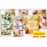 Spar Natur pur Bio-Nüsse verschiedene Sorten, Bio-Studenten-Futter, Bio-Medjoul-Datteln, oder Bio-Mango-Cheeks Maximarkt 1 Packung