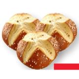 Ofenfrische Laugenbrötchen MPREIS 3 Stück
