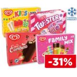Eskimo Erdbeer Combino, Kids Mix, Family Mix oder Twister Mini Mallow Unimarkt 1 Packung