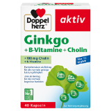 Promotion Bild von Doppelherz aktiv Ginkgo +B-Vitamine + Cholin Kapseln dm 40 Stück 1 Packung