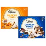 Promotion Bild von Gelatelli Crunchy Cones Karamell oder Stracciatella Lidl 110 Milliliter 6 Stück