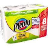 Plenty Küchenrolle Original od. Short & Smart, Preisangabe ohne MwSt. (Preis inkl. MwSt. 5,99 €), METRO 8 Stück