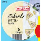 Milsani Schmelzkäseecken Butterrahm oder Sahnekäse HOFER 250 Gramm 1 Stück
