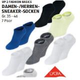 Up 2 Fashion Basics Damen-/Herren-Sneaker Socken 7 paar HOFER 1 Packung