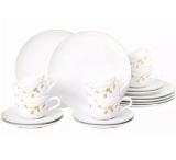 Seltmann Weiden Kaffeeset „Golden Rose Hip” 3123063201 XXXLutz 18 Stück