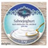 Promotion Bild von 1001 Delights Sahnejoghurt nach türkischer Art Lidl 1 Kilogramm 1 Packung