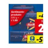 Barilla Nudeln versch. Sorten Lidl APP Preis 1 Kilogramm 1 Packung