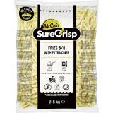 McCain FOOD SERVICES Sure Crisp Pommes 6mm Schnitt, Preisangabe ohne MwSt. (Preis inkl. MwSt. 9,34 €), METRO 2.50 Kilogramm 1 Packung