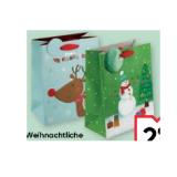 Weihnachtliche Tragetasche Rudi Rentier oder Snowman Maximarkt 1 Stück