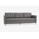 Sofa FALSLEV 3-Sitzer grau Stoff 3630126 JYSK 1 Stück
