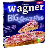 Original Wagner Pizza Big Sensation div. Sorten, Preisangabe ohne MwSt. (Preis inkl. MwSt. 3,29 €), METRO 450 Gramm 1 Packung