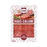 Loidl Kantwurst, Putensalami, Haussalami, Knoblauchsalami, Pfefferblock, Breakfast Bacon, Putenkantwurst, Käsewurst mit Pfeffer oder Bergsalami INTERSPAR 75 Gramm 1 Packung