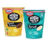 Dr. Oetker High Protein Pudding Grieß versch. Sorten Lidl APP Preis 400 Gramm 1 Becher
