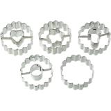Dr. Oetker Linzerausstecher 5-tlg 3,5 x 1,5 cm, Preisangabe ohne MwSt. (Preis inkl. MwSt. 9,59 €), METRO 1 Set