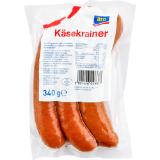 aro  Käsekrainer, Preisangabe ohne MwSt. (Preis inkl. MwSt. 2,96 €), METRO 340 Gramm 1 Packung