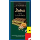 J.D. Gross Schokolade Dubai Style Lidl APP Preis 122 Gramm 1 Tafel