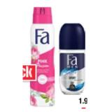 Fa Roll On oder Deospray versch. Sorten Maximarkt 1 Stück