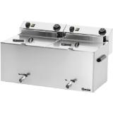 Bartscher Fritteuse „Professional II“ 2x 10 l, Preisangabe ohne MwSt. (Preis inkl. MwSt. 950,40 €), METRO 1 Stück