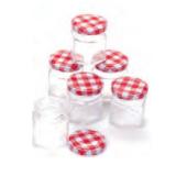 Marmeladengläser-Set 4,8×5 cm PAGRO 6 Stück