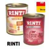 Promotion Bild von Rinti SENSIBLE oder SINGLEFLEISCH, Nassnahrung für Hunde, div. Sorten DAS FUTTERHAUS 400 Gramm 1 Dose