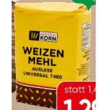 Kärntner Korn Weizenmehl mit Mehl versch. Sorten SPAR 1 Kilogramm 1 Packung