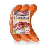 TANN Käsekrainer, Puten Käsekrainer oder Bratwurst dick oder dünn SPAR 360 Gramm 1 Packung