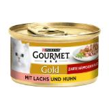 Promotion Bild von Purina Gourmet Gold verschiedene Sorten Unimarkt 85 Gramm 1 Dose