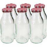 Einkochflaschen Saftflasche m. Karo Deckel, 0,25 l, Preisangabe ohne MwSt. (Preis inkl. MwSt. 1,14 €), METRO 1 Stück